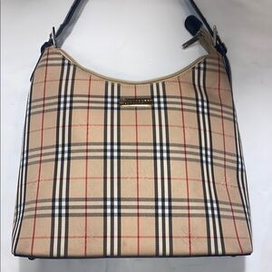 Women’s Tan and Black Shoulder Bag with Classic Design
